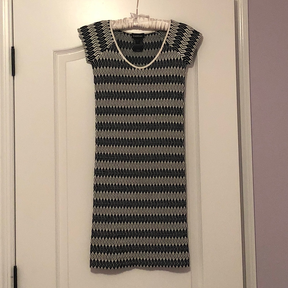 Black and white Bebe dress
